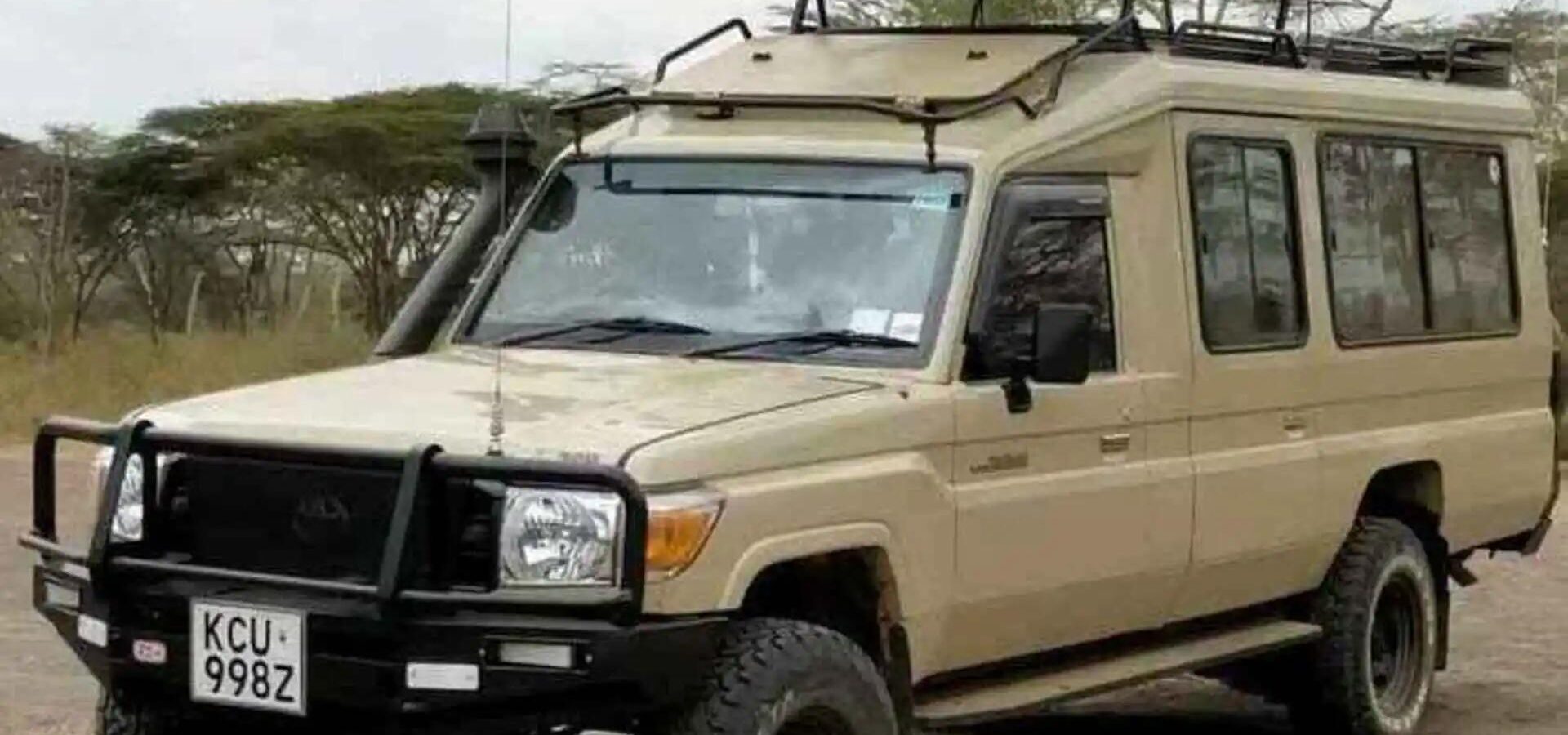 Safari Toyota Land Cruiser for Hire in Kenya | Private 6-Seater 4×4 for Tourists