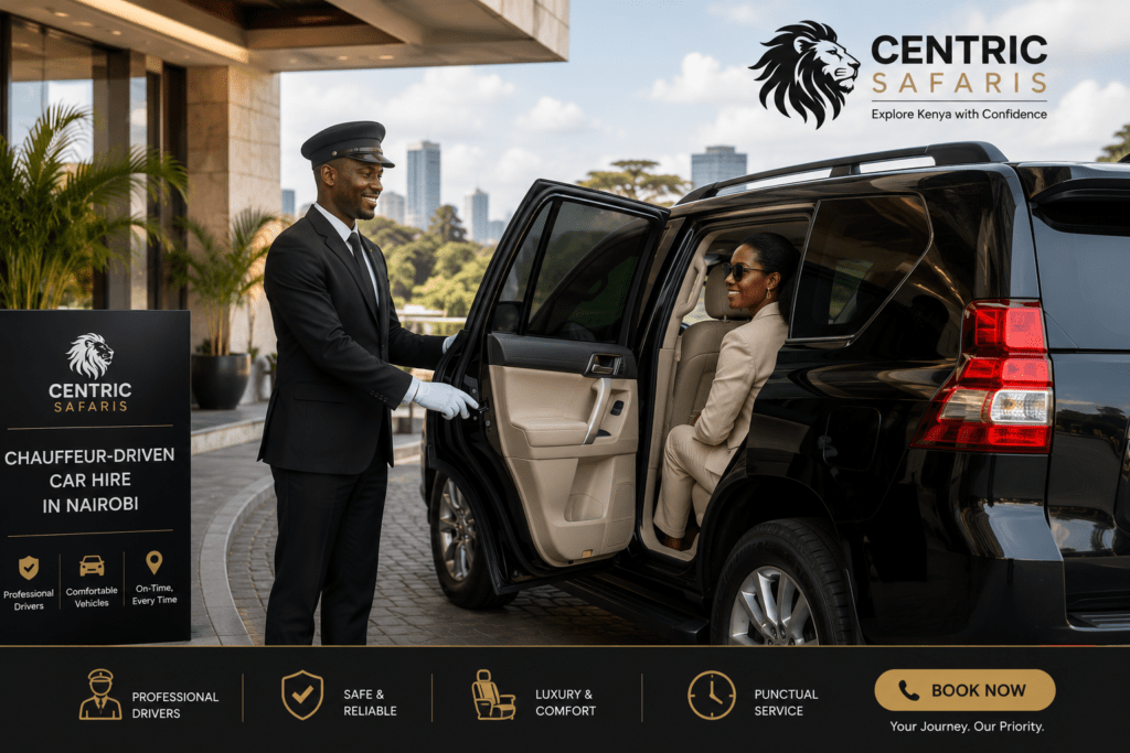 Professional chauffeur-driven car hire service in Nairobi, Kenya